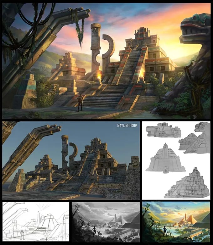 Aztec-Temple-Xiaoya-Lin-Process