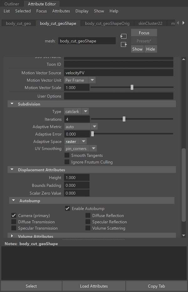 Massimiliano Moro render settings 2