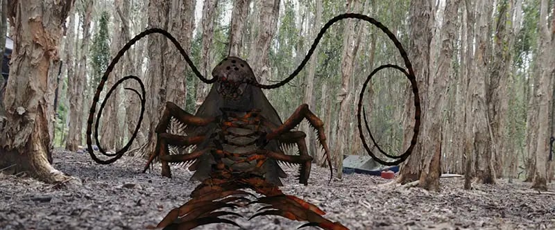 love and monsters vfx giant centipede